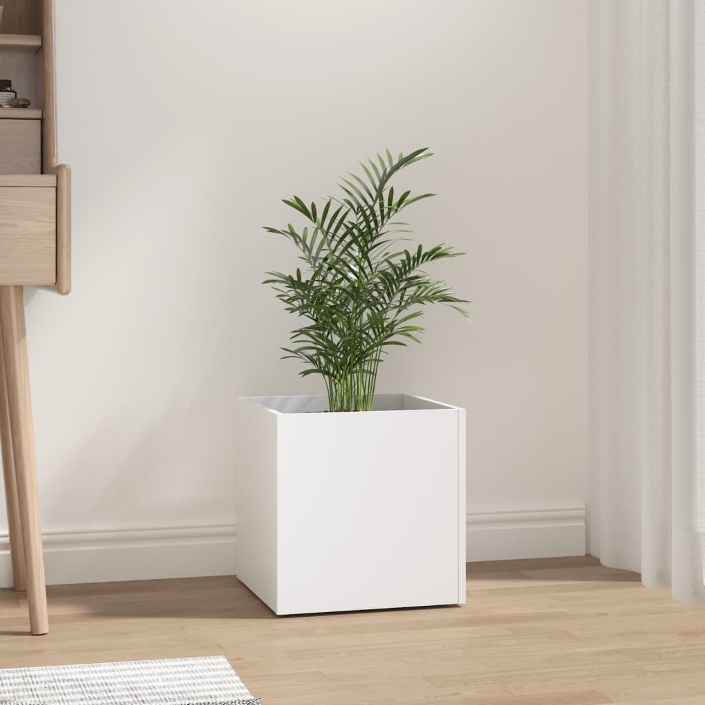 Vidaxl Planter Big 40x40x40 cm bearbetat trävitt