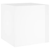 Vidaxl Pflanzer Big 40x40x40 cm verarbeitetes Holz Hochglanz weiß