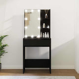 Vidaxl kaptafel met led-verlichting 60x40x140 cm zwart