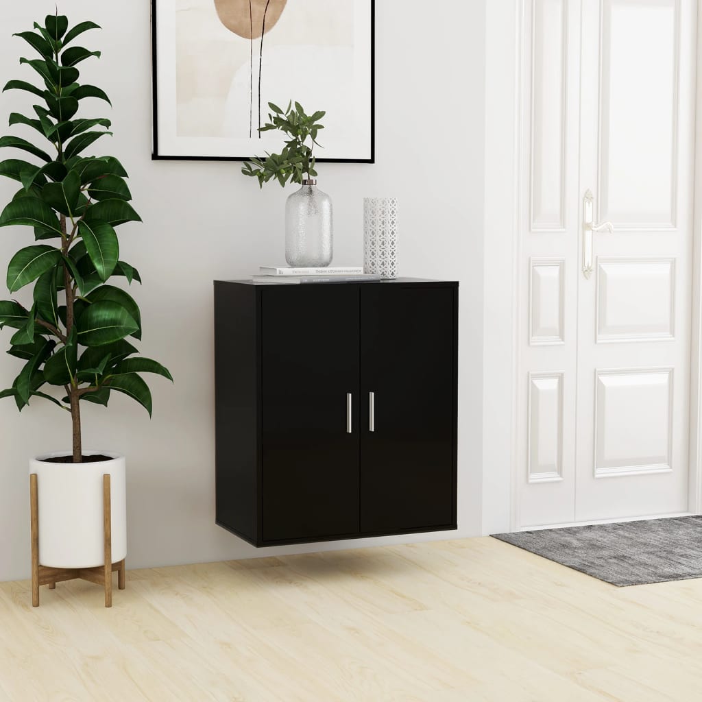 Vidaxl Schuhschrank 60x35x70 cm propertiertes Holzschwarz