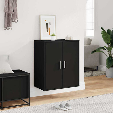 Vidaxl Schuhschrank 60x35x70 cm propertiertes Holzschwarz