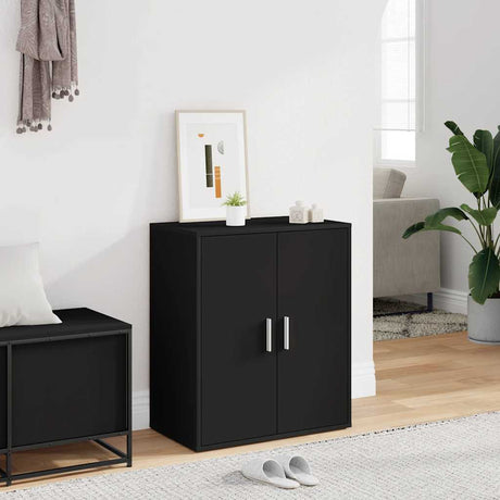 Vidaxl Schuhschrank 60x35x70 cm propertiertes Holzschwarz