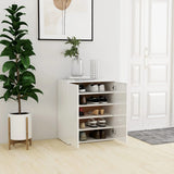 Vidaxl Schuhschrank 60x35x70 cm propertiertes Holz Hochglanz weiß