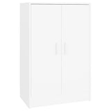 Vidaxl Cabinet da scarpe 60x35x92 cm Bianco in legno elaborato