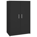 VidaXL Shoe cabinet 60x35x92 cm Properted Wood Black