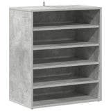 VIDAXL -Schuhschrank 60x35x70 cm verarbeiteter Holzbetonglijs