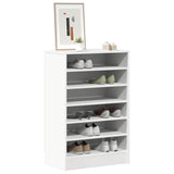 Vidaxl Schuhschrank 60x35x92 cm verarbeitetes Holz weiß