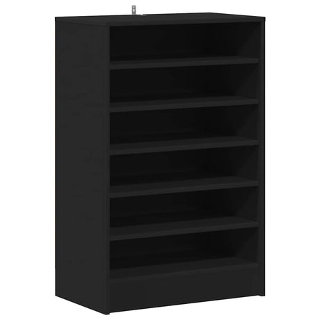 Vidaxl Schuhschrank 60x35x92 cm propertiertes Holzschwarz
