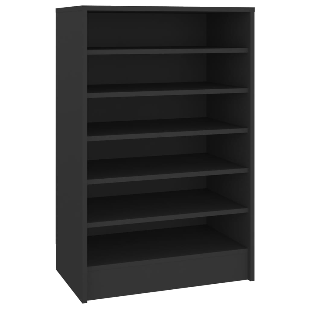 VidaXL Shoe cabinet 60x35x92 cm Properted Wood Black