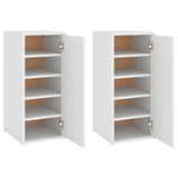 VidaXL shoe cabinets 2 pcs 32x35x70 cm processed wood white