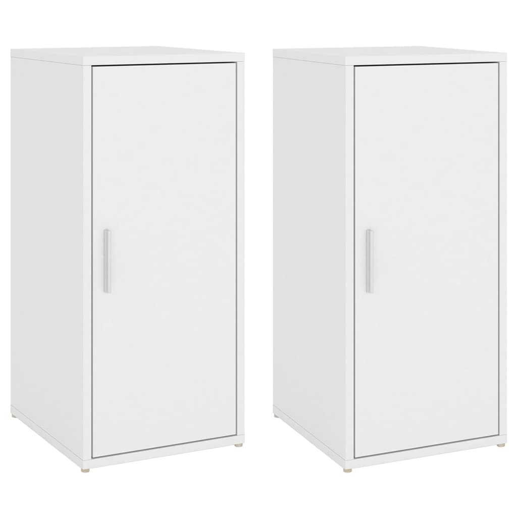 Vidaxl Schongkabinetten 2 PCs 32x3XX70 cm veraarbecht Holzwäiss