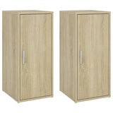 Omare za čevlje Vidaxl 2 PCS 32x35x70 cm Chipboard Sonoma Oak obarvano