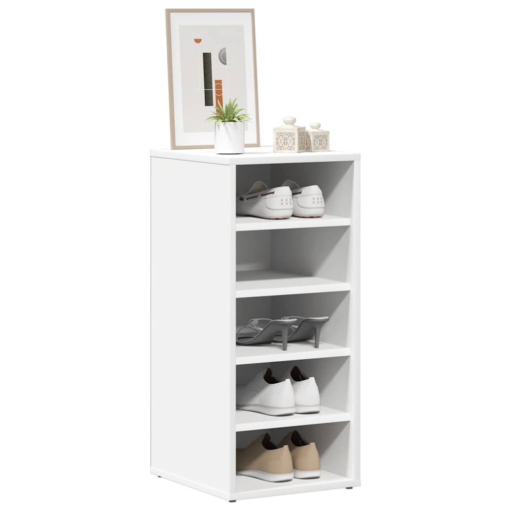 Vidaxl -Schuhschränke 2 PCs 31,5 x 35 x 70 cm verarbeitetes Holz weiß