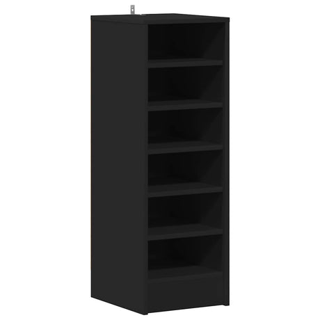 Vidaxl Schuhschrank 31,5 x 35 x 90 cm propertiertes Holzschwarz