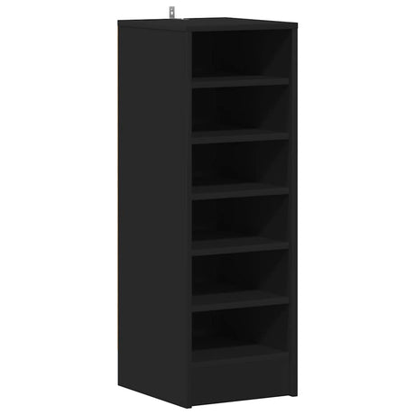Vidaxl Schuhschrank 31,5 x 35 x 90 cm propertiertes Holzschwarz
