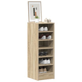 VIDAXL -Schuhschrank 31,5 x 35 x 90 cm propertiertes Holz Sonoma Eiche gefärbt