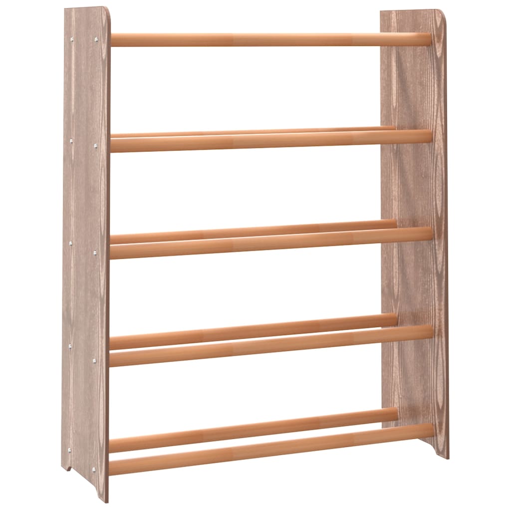 Vidaxl Shoe Rack 65x24x81 cm Behandlet trebrun