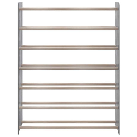 VIDAXL -Schuhregal 90x24x117 cm verarbeitetes Holzgrau