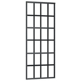 Vidaxl -Schiebetür mit Teig 76x205 cm Aluminium und ESG -Glas