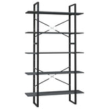 Vidaxl boekenkast met 5 schappen 100x30x175 cm massief grenenhout
