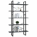 Vidaxl boekenkast met 5 schappen 100x30x175 cm massief grenenhout