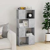 Vidaxl boekenkast kamerscherm 60x24x124,5 cm betongrijs