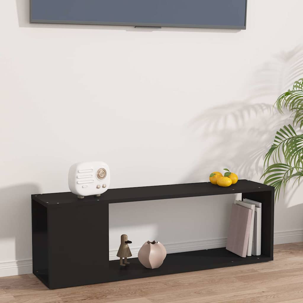 Vidaxl tv-meubel 100x24x32 cm bewerkt hout zwart