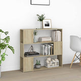 Vidaxl boekenkast kamerscherm 100x24x94 cm sonoma eikenkleurig