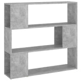 Vidaxl boekenkast kamerscherm 100x24x94 cm betongrijs