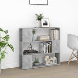 Vidaxl boekenkast kamerscherm 100x24x94 cm betongrijs