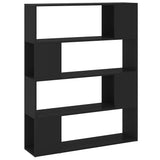 Vidaxl boekenkast kamerscherm 100x24x124 cm zwart