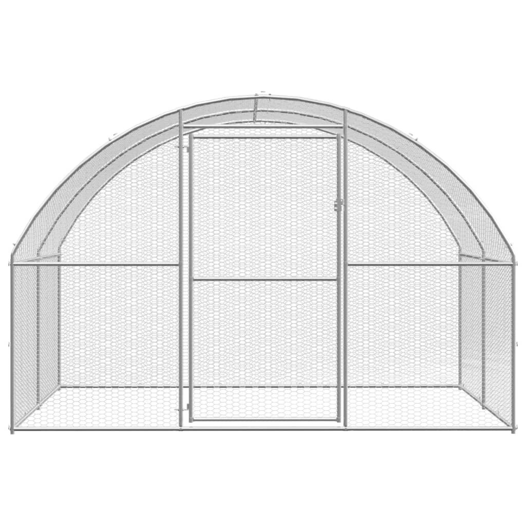 Vidaxl Chicken Run 3x2x2 M Galvanized Steel