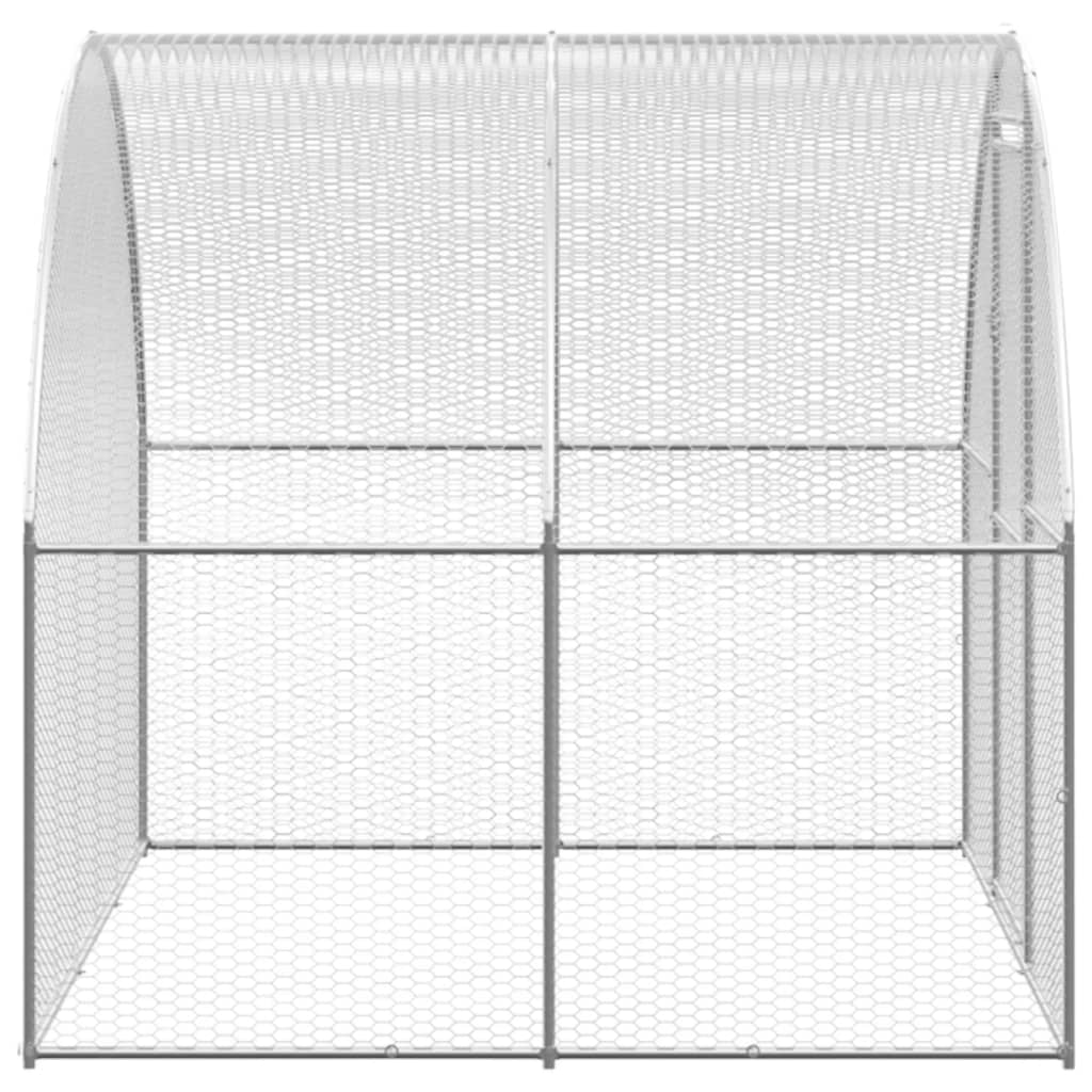 Vidaxl Chicken Run 3x2x2 M Galvanized Steel