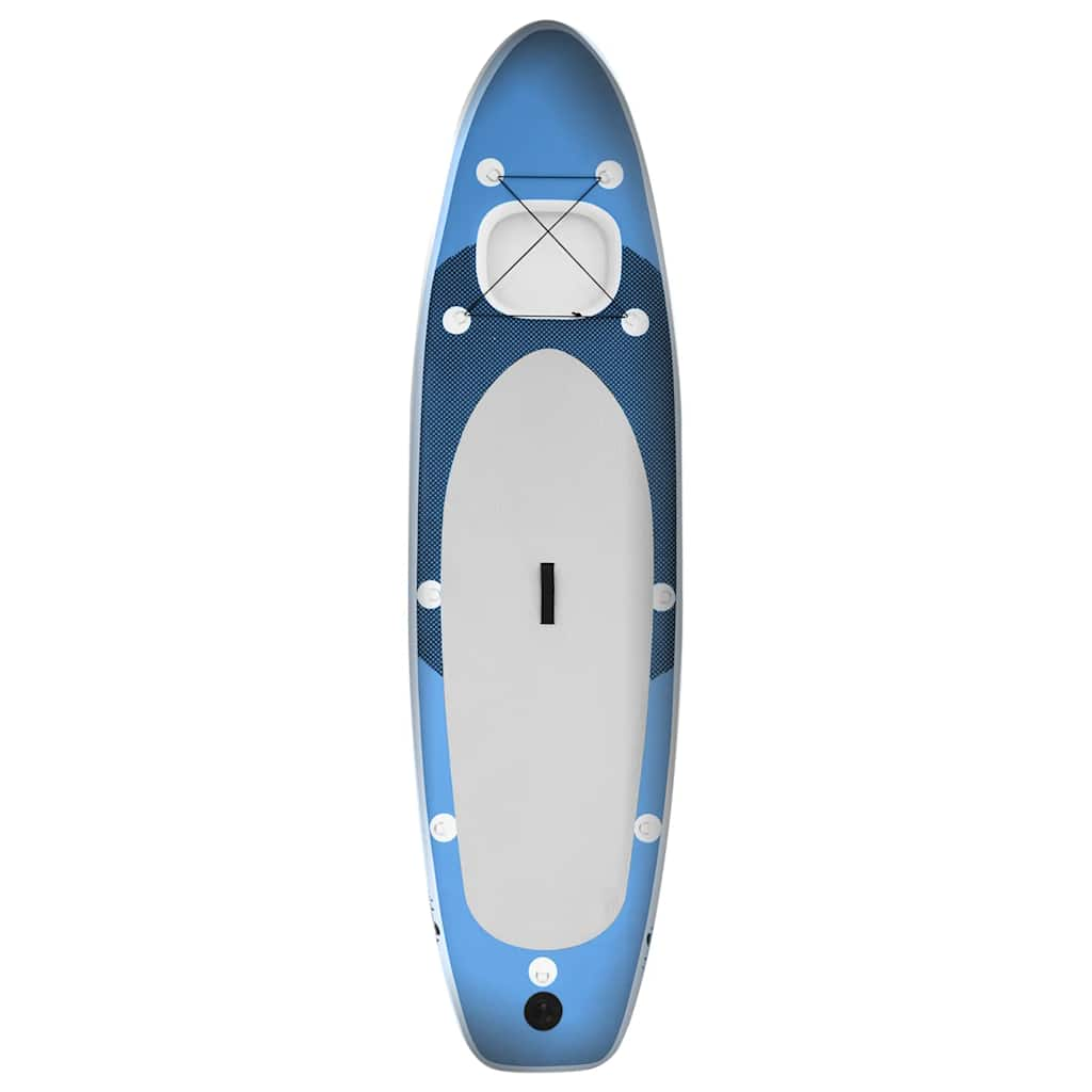 Vidaxl Stand Up Paddleboard Set gonflable 300x76x10 cm bleu de mer