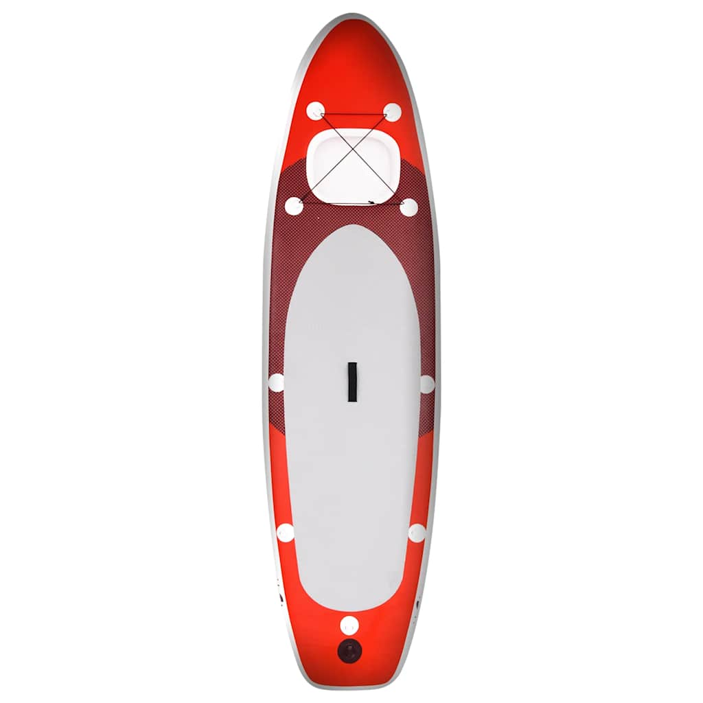 Vidaxl Stand Up Paddleboard Set gonflable 300x76x10 cm rouge