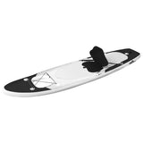 Vidaxl Stand Up Paddleboard Set gonfiabile 300x76x10 cm nero