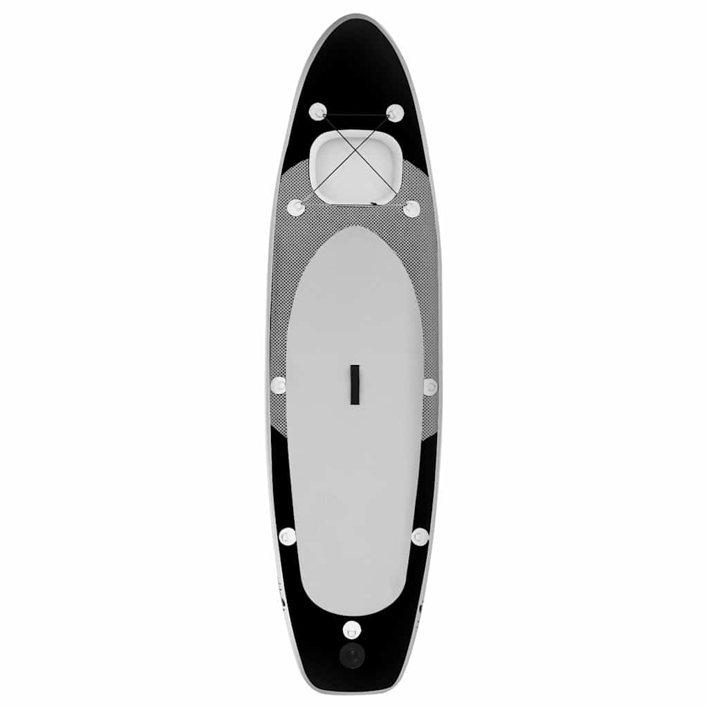 Vidaxl Stand Up Paddleboard Set gonfiabile 300x76x10 cm nero