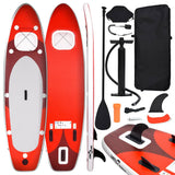 Vidaxl Stand Up Paddleboard Set gonfiabile 330x76x10 cm rosso