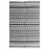 Vidaxl außerhalb des Teppichs Arakil 160x230 cm Polypropen Schwarz