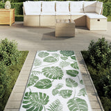 Vidaxl außerhalb des Teppichs 80x250 cm Polypropengrün