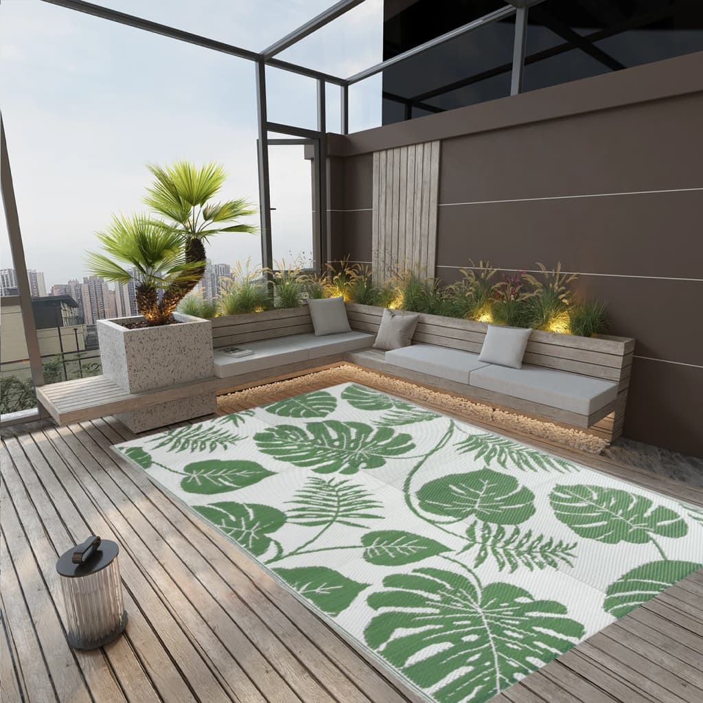 VidaXL outside rug 190x290 cm polypropene green