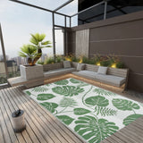 Vidaxl Außen Teppich Arakil 190x290 cm Polypropengrün