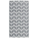 Vidaxl außerhalb des Teppichs Arakil 80x150 cm pp grau