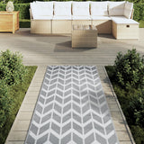 Vidaxl außerhalb des Teppichs Arakil 80x250 cm pp grau