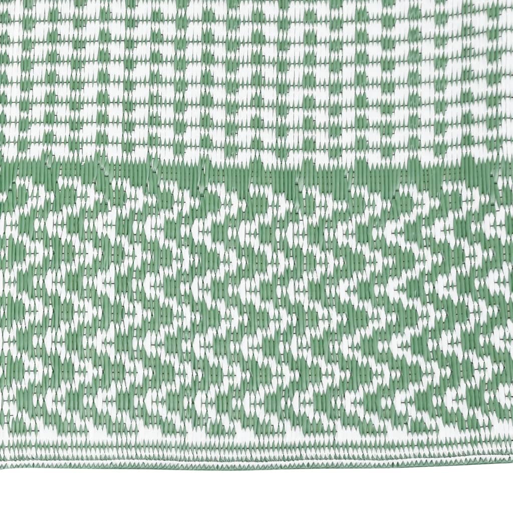 Vidaxl außerhalb des Teppichs Aakil 80x150 cm Polypropengrün