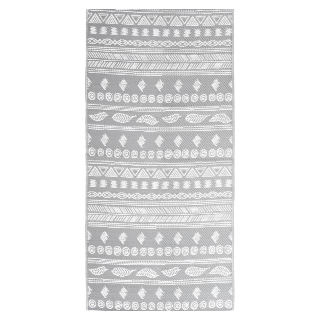 Vidaxl Extérieur Rug 80x150 cm Gray en polypropène