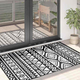 VIDAXL Outside Teppich Arakil 120x180 cm Polypropen Schwarz