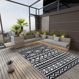 Vidaxl Outside Rug 190x290 cm Polypropene Black