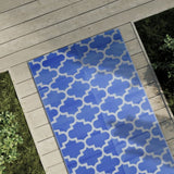 VIDAXL Outside Teppich Arakil 80x150 cm Polypropenblau