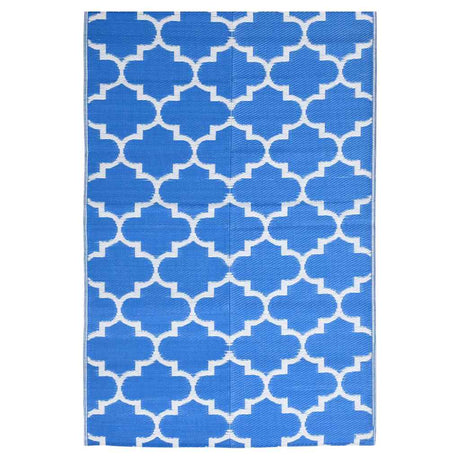Vidaxl außerhalb des Teppichs Arakil 160x230 cm Polypropenblau